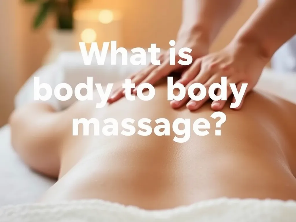 Masaż body to body – co to jest?