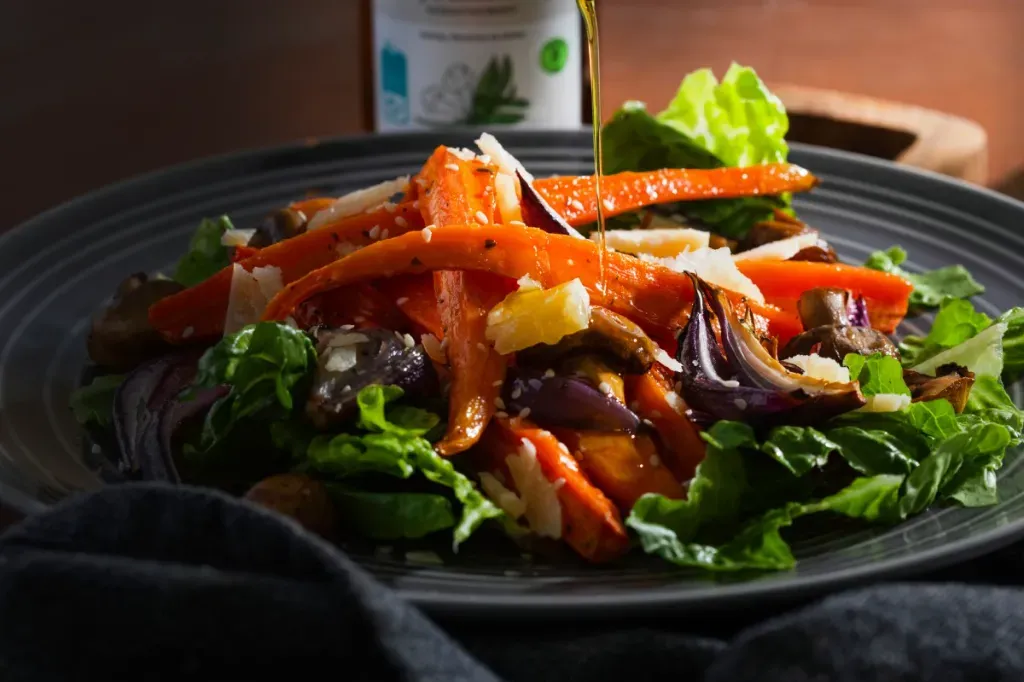 danie polewane olejem sezamowym